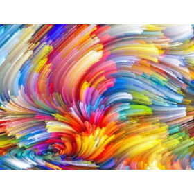  Abstract: Der bunte Wirbelwind Abstraktes Diamond Painting