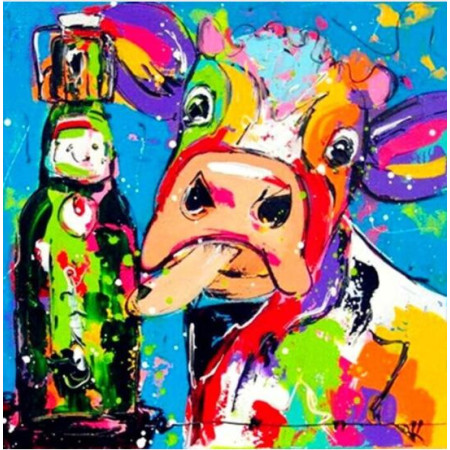  Partykuh Pop Art Diamond Painting Kühe