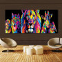  Pop Art Dieren Muurschildering Diamond Painting Kits Leeuwen & Tijgers