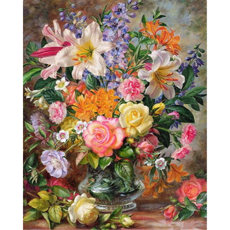  Blumen: Der majestätische Blumenstrauß Diamond Painting Blumen