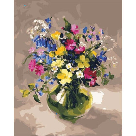 Sensatie van een boeket bloemen Diamond Painting bloemen