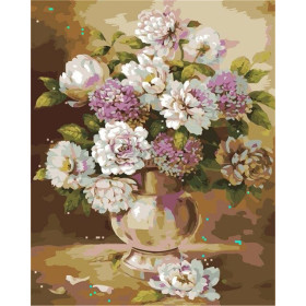 Pittura a diamante Fiori: Il vaso elegante