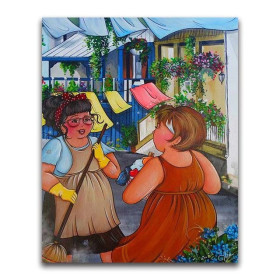  Discussie tussen vrienden Diamond Painting personages