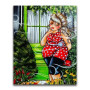  Vrouw in haar tuin Diamond Painting personages