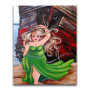  Vrouw op het strand Diamond Painting personages