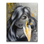  Frau mit Champagnerglas Diamond Painting Figuren