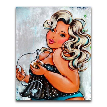  Frau mit Parfüm Diamond Painting Figuren