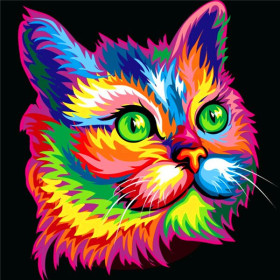  Cat: The Emerald Gaze Diamond Painting Cats