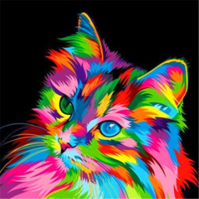  Cat: Il ritratto vivido Diamond Painting Gatti