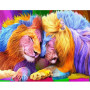  Colorful Love Lion Couple Diamond Painting Kits Lions & Tigers