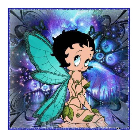  Betty Boop Vlinder Diamond Painting Betty Boop