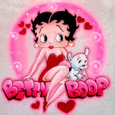 Diamantmalerei Betty Boop Pink Diamond Painting Betty Boop