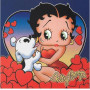  Betty Boop Multi Heart en haar hond Diamond Painting Betty Boop
