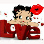  Betty Boop Liefde Diamond Painting Betty Boop