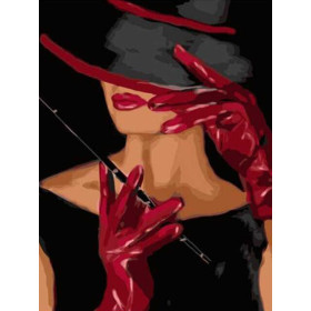  Donna con cappello Delilah Personaggi di Diamond Painting