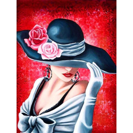  Woman in Hat Nairobi Diamond Painting Characters