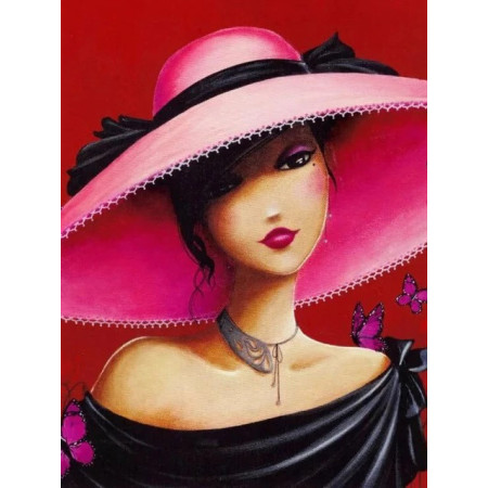  Woman in Hat Laura Diamond Painting Characters