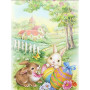  Kaninchen-Eierjagd Diamond Painting Ostern