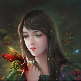  Papillon Emma Diamond Painting Dessins animés