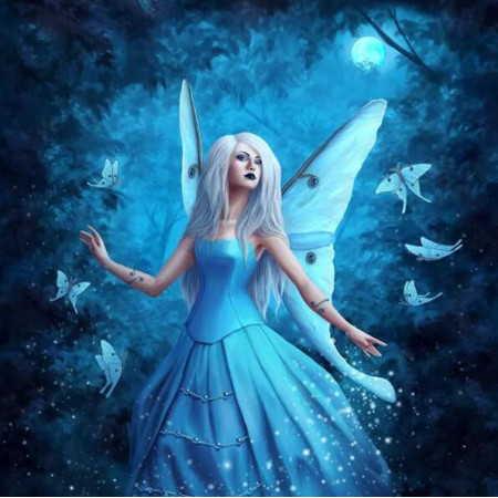  Butterfly Girl Mia Diamond Painting Cartoni Animati