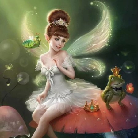  Anna Vlindermeisje Diamond Painting Cartoons