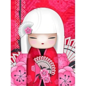  Ragazza Kimono Akio Diamond Painting Manga giapponese