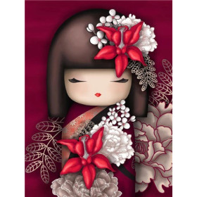  Kimono-Mädchen Akiyoshi Diamond Painting japanischer Manga