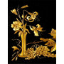  Black and Yellow Flowers Anna Diamond Painting Flowers