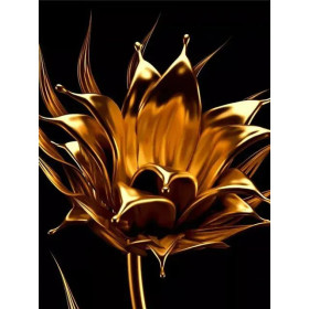  Noires Et Jaunes Julia Diamond Painting Fleurs