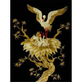  Fiori neri e gialli Alicia Diamond Painting Fiori