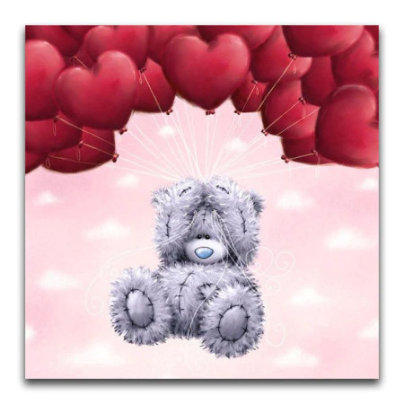  Teddybeer Ballonnen Hart Diamond Painting Beertjes
