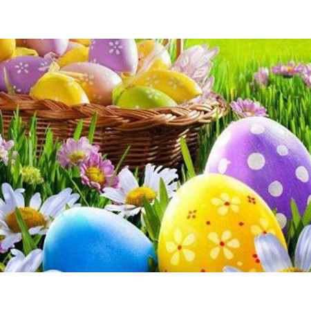 Pittura a diamante Uova di Pasqua Ajax Diamond Painting di Pasqua