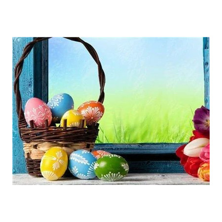  Uova di Pasqua Azzurre Diamond Painting di Pasqua