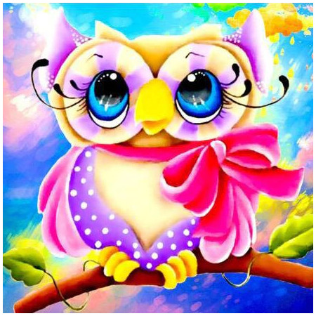  Owl Drawing Alexei Cartoon Diamond Painting