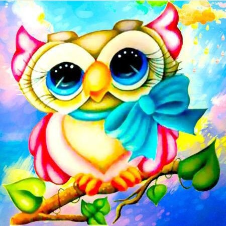  Hibou Dessin Andrei Diamond Painting Dessins animés