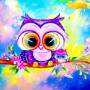  Owl Drawing Anton Cartoon Diamond Painting