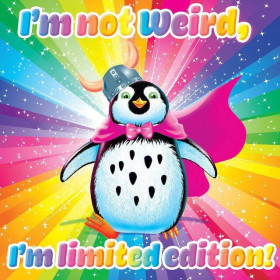  Penguin Drawing I'm Not Weird Cartoon Diamond Painting