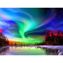 Pittura a diamante Aurora boreale Binji Diamond Painting dell'aurora boreale