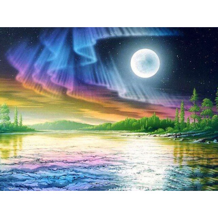  Aurora Rainbow Aurora Borealis Diamond Painting