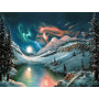  Nuit de Cristal aux Portes du Grand Nord Diamond Painting Aurore boreal