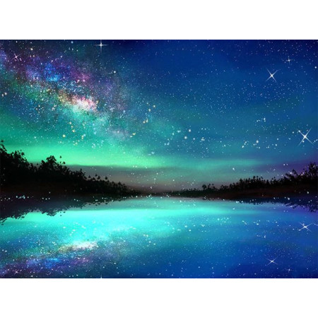  Aurora Boreal Abyss Diamond Painting Nordlichter