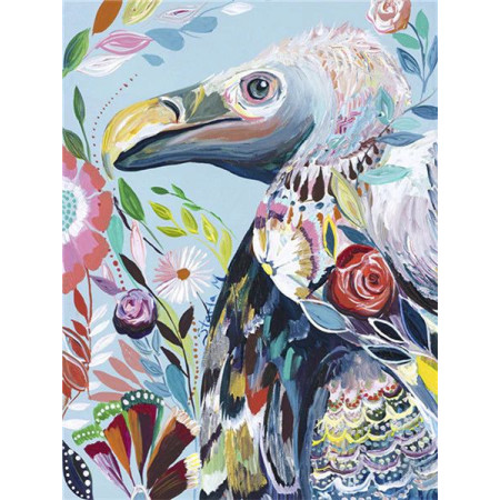 Diamantschilderij Vautour Fleuri Artistiek Diamond Painting Cartoons