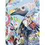 Diamantschilderij Vautour Fleuri Artistiek Diamond Painting Cartoons