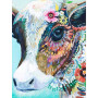  Veau Fleuri Artistique Diamond Painting Dessins animés