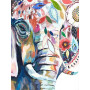  Éléphant Fleuri Artistique Diamond Painting Dessins animés