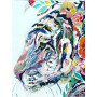  Fiore artistico tigre Diamond Painting Cartoni Animati