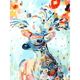  Deer Painting Colors Cartoon Diamond Painting