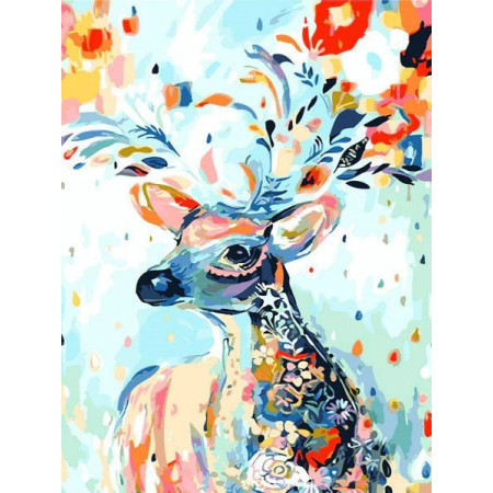 Colori per dipingere i cervi Diamond Painting Cartoni Animati