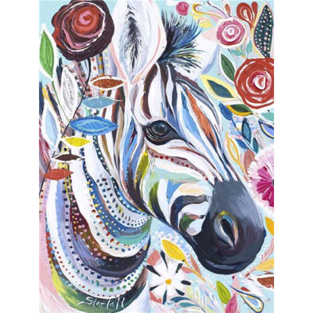  Zebra schilderijkleuren Diamond Painting Cartoons
