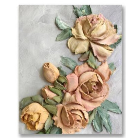  – Beata Rose und Pfingstrosen Diamond Painting Blumen